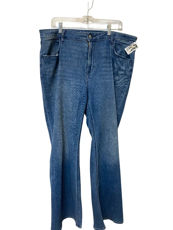 Mid-length Style Jeans Flared By Old Navy In Blue Denim, Size: 18