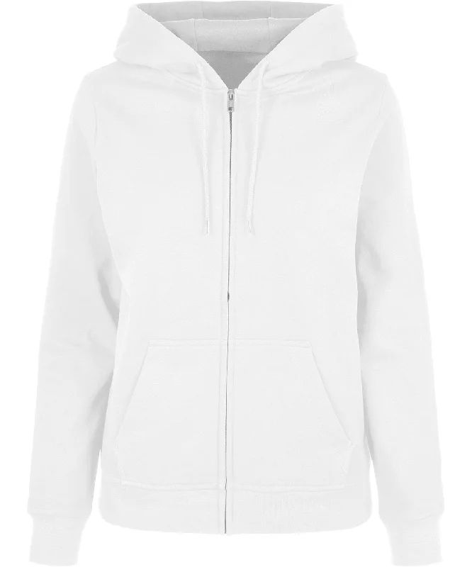 Street Charm White - Women’s basic zip hoodie