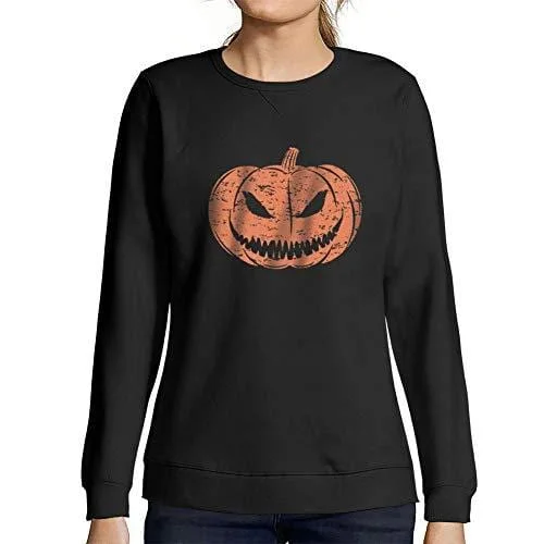 All-Day Style Ultrabasic - Femme Imprimé Graphique Sweat-Shirt Sweatshirt Pumpkin Face T-Shirt Cute Casual Fall Halloween Tee Tops Noir Profond All-Day Style Ultrabasic - Femme Imprimé Graphique Sweat-Shirt Sweatshirt Pumpkin Face T-Shirt Cute Casual Fall Halloween Tee Tops Noir Profond