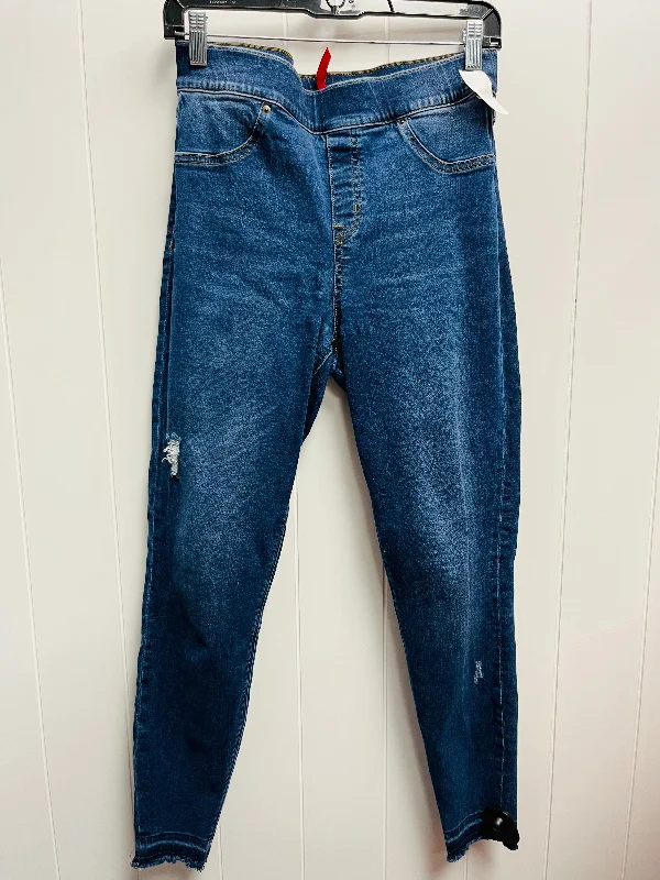 Personal Design Jeans Skinny By Spanx In Blue Denim, Size: L