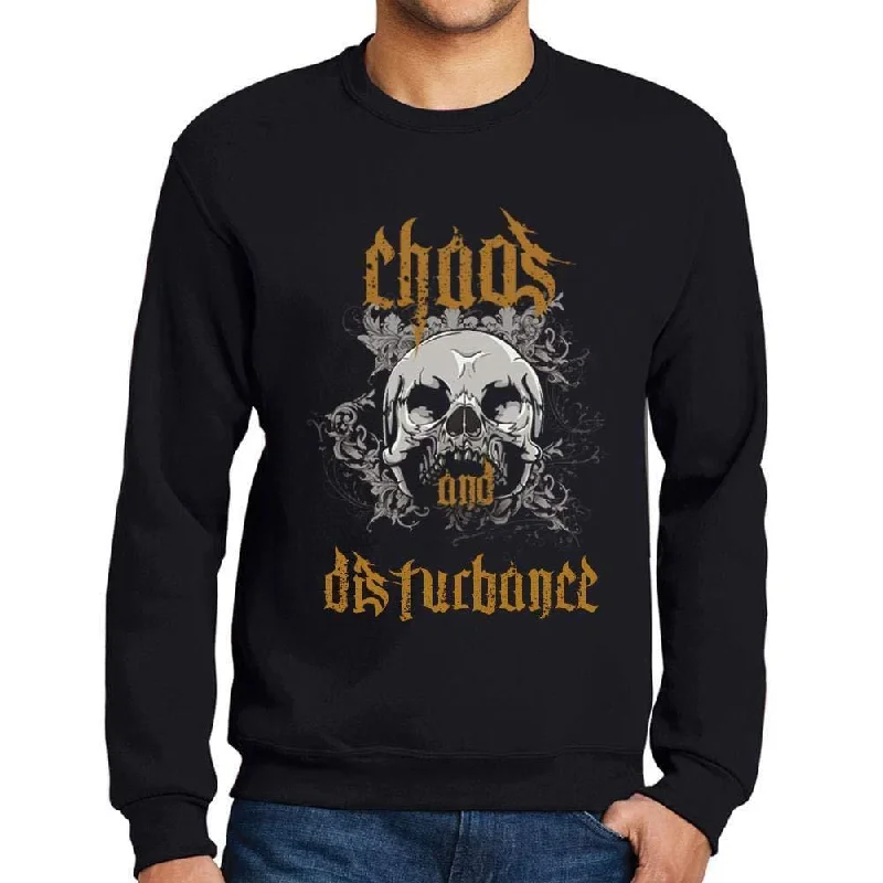 Low-key Luxury Ultrabasic - Homme Imprimé Graphique Sweat-Shirt Chaos and Disturbance Noir Profond Low-key Luxury Ultrabasic - Homme Imprimé Graphique Sweat-Shirt Chaos and Disturbance Noir Profond