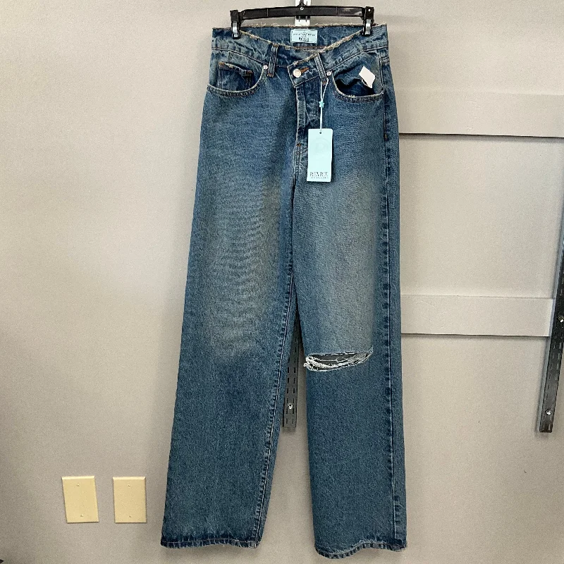Comfortable Chic Jeans Flared By Revice LA In Blue Denim, Size: 6
