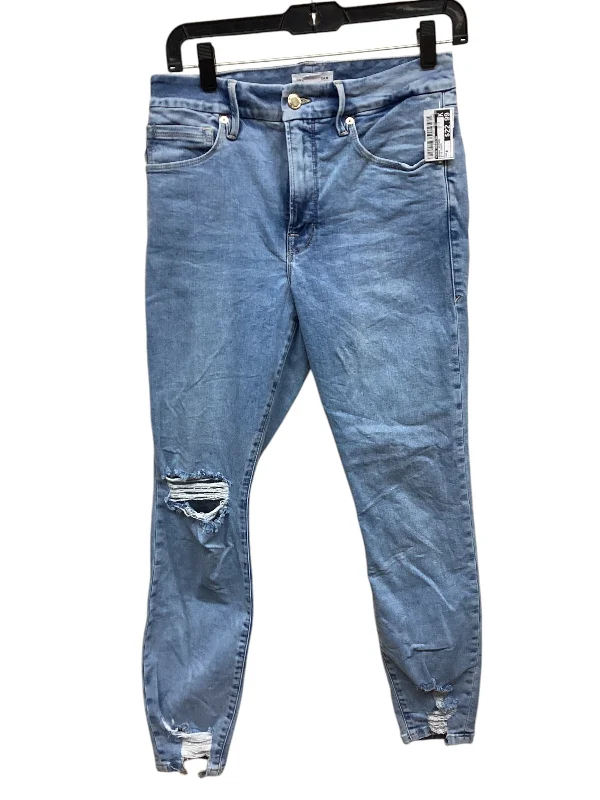 Hooded design Jeans Skinny By Good American In Blue Denim, Size: 6
