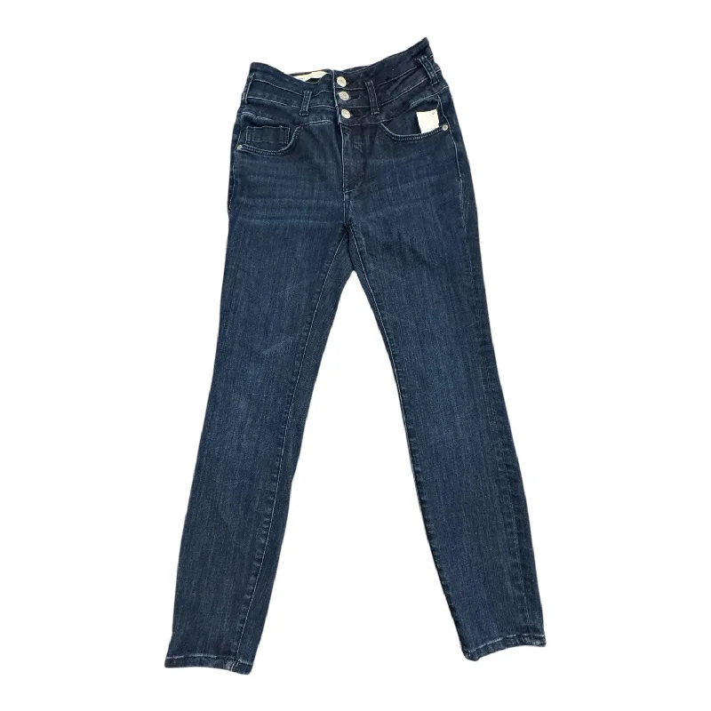 Modern Tailoring Jeans Skinny By Pilcro In Blue Denim, Size:6