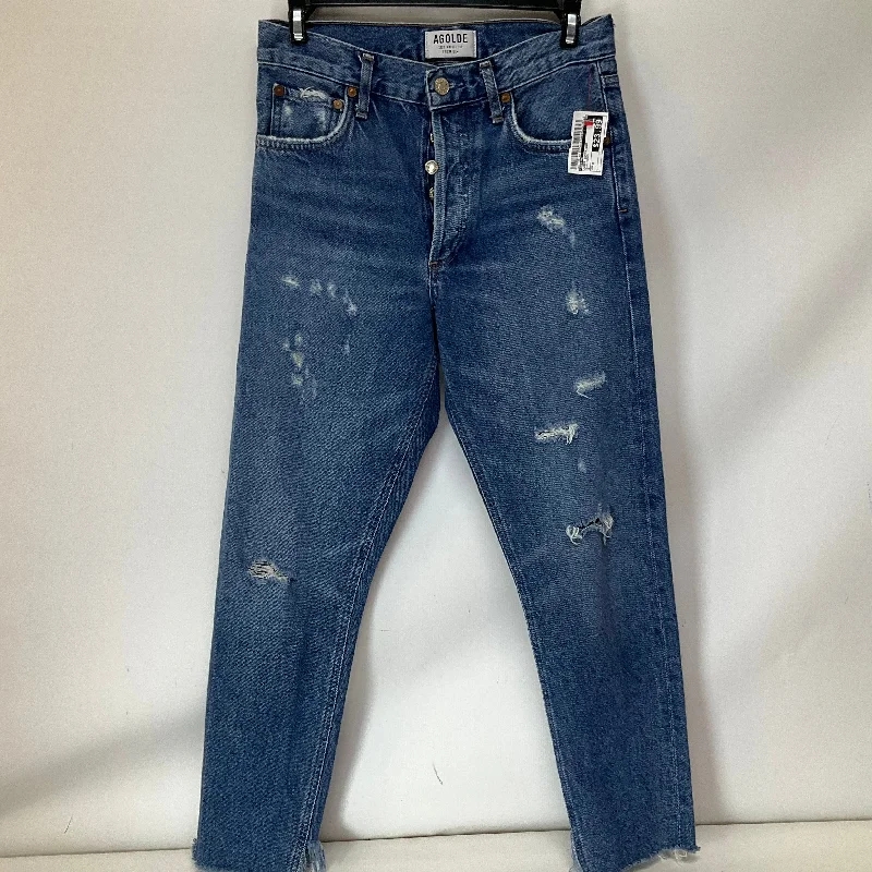 Free Design Jeans Boyfriend By Agolde In Blue Denim, Size: 0