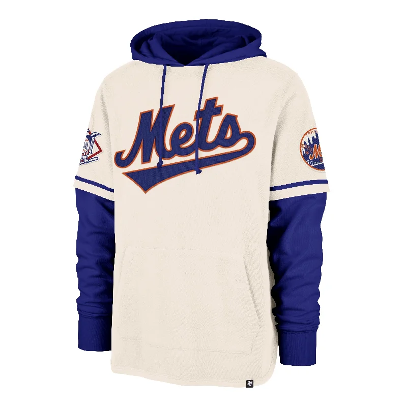 Goddess Style NEW YORK METS COOPERSTOWN TRIFECTA '47 SHORTSTOP PULLOVER HOOD