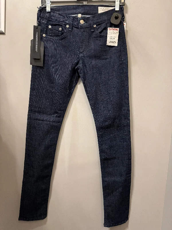 Youthful Street Fashion Jeans Skinny By Rag & Bones Jeans In Blue Denim, Size: 2