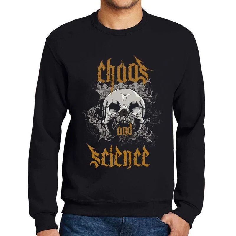 Simple Looks Ultrabasic - Homme Imprimé Graphique Sweat-Shirt Chaos and Science Noir Profond