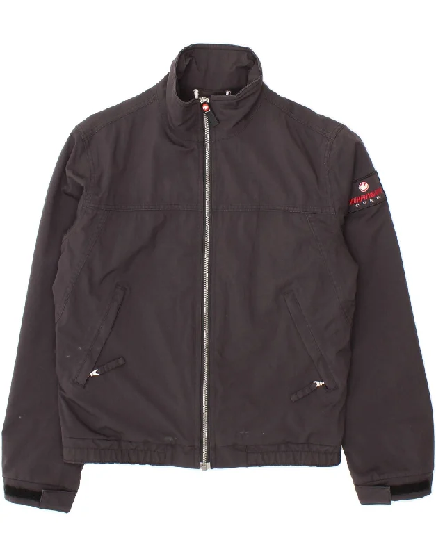 Simple Solid Color MURPHY & NYE Boys Bomber Jacket 14-15 Years Small Black Polyamide