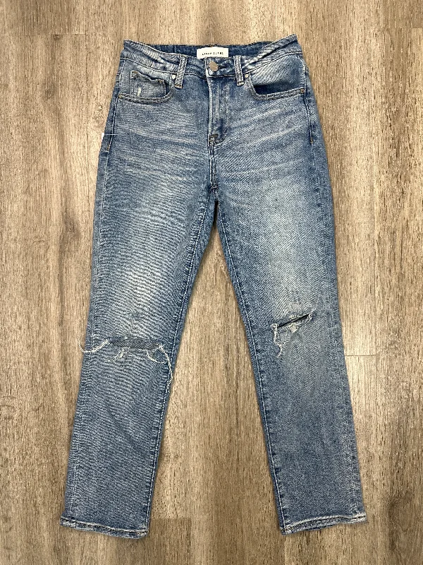 Casual Fit Jeans Straight By Risen In Blue Denim, Size: 0