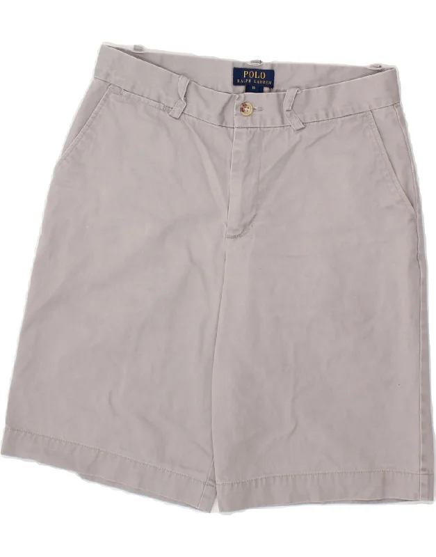 Comfy Chic Wear POLO RALPH LAUREN Boys Chino Shorts 15-16 Years W28 Grey Cotton