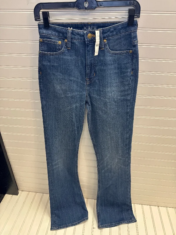 Romantic Data Jeans Flared By J. Crew In Blue, Size: 0