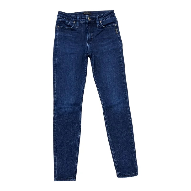 Noble Temperament Jeans Skinny By Silver In Blue Denim, Size: 4