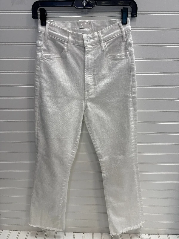 Soft Wearables Jeans Straight By Mother In White, Size: 2