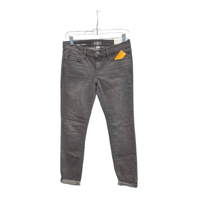 Soft Wear Jeans Skinny By Loft In Grey, Size:0