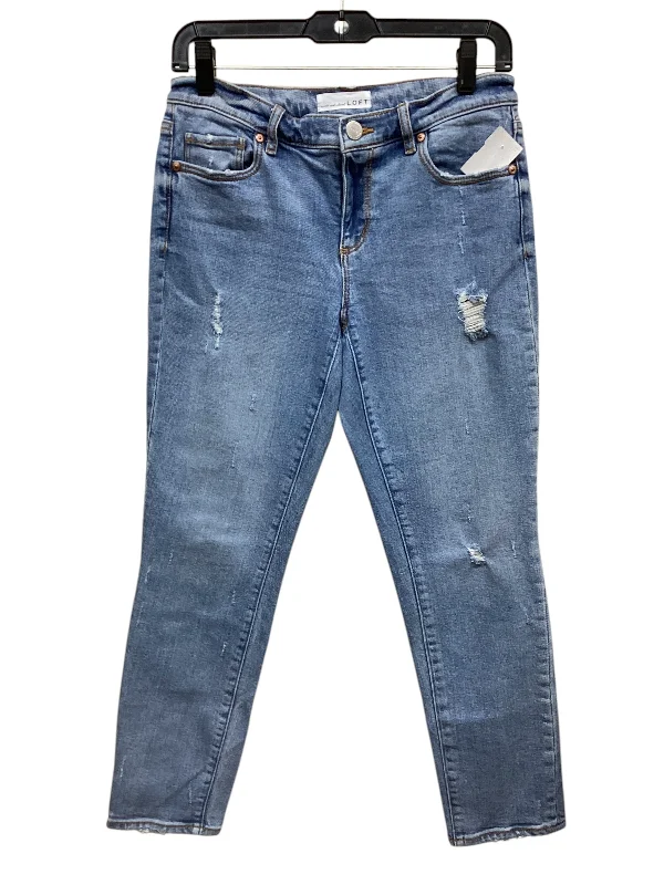 Noble Temperament Jeans Straight By Loft In Blue Denim, Size: 2