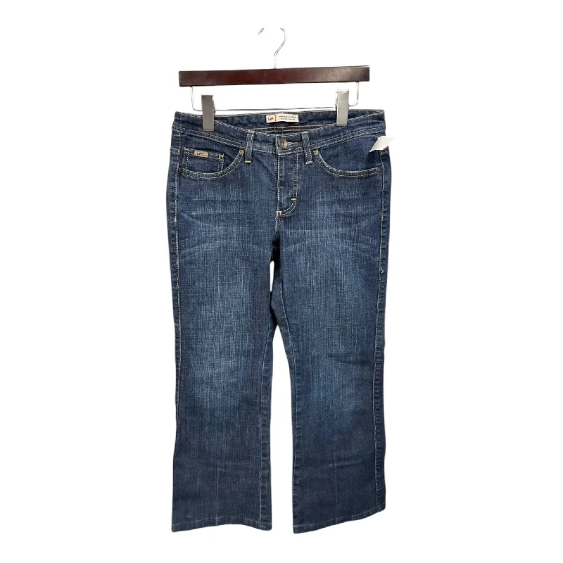 High-end Wear Jeans Boot Cut By Lee In Blue Denim, Size: 6p