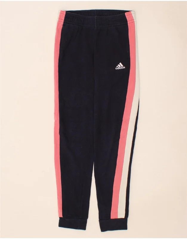 Energy Plan ADIDAS Girls Tracksuit Trousers Joggers 13-14 Years Navy Blue Colourblock Energy Plan ADIDAS Girls Tracksuit Trousers Joggers 13-14 Years Navy Blue Colourblock