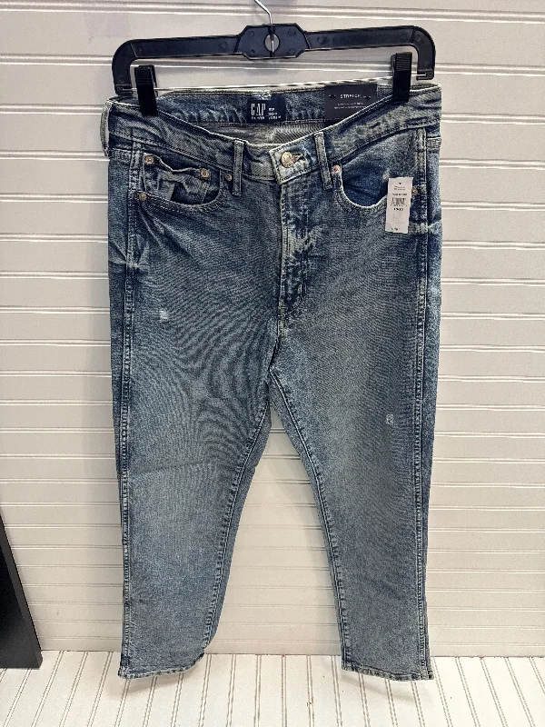 Comfortable Series Jeans Straight By Gap In Blue Denim, Size: 10