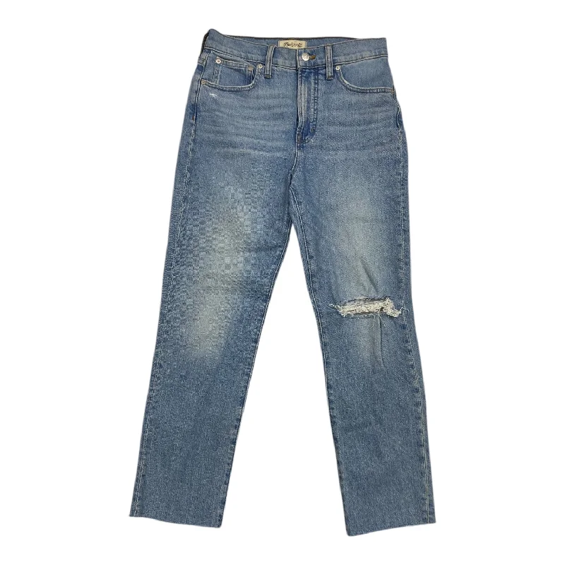 Design And Tailoring Jeans Straight By Madewell In Blue Denim, Size: 4