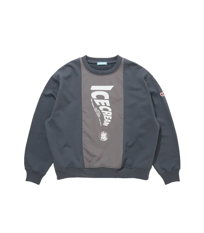 Weekend Comfort SWITCHING SWEATSHIRT - NAVY