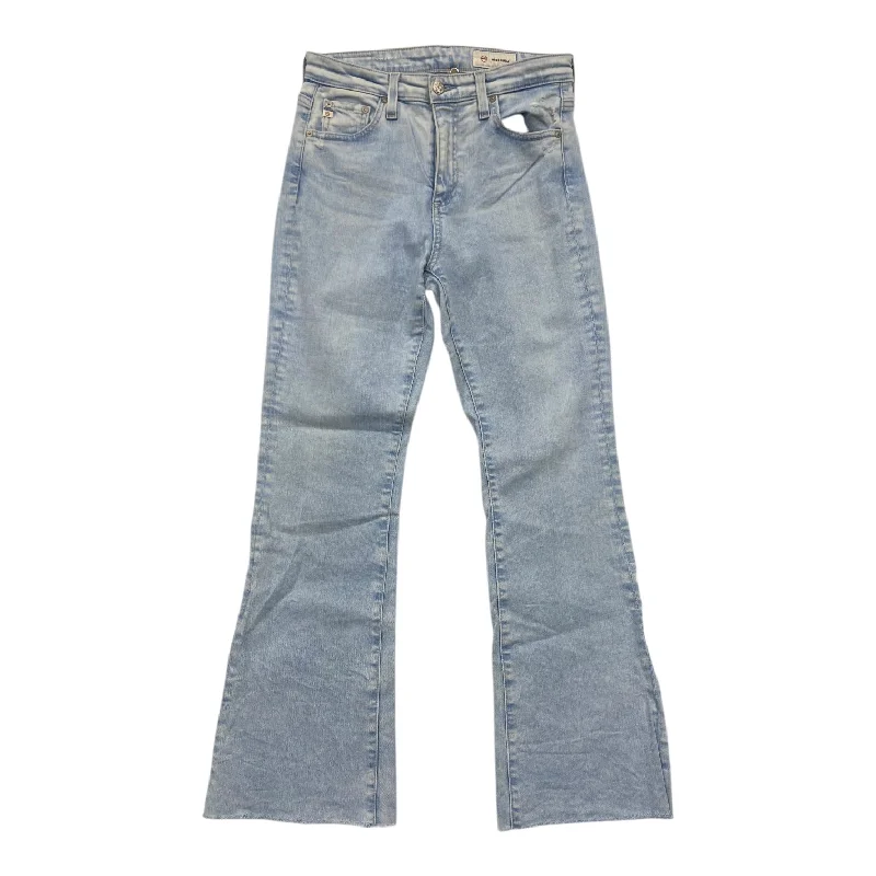 Warm And Comfortable Jeans Boot Cut By Ag Jeans In Blue Denim, Size: 4
