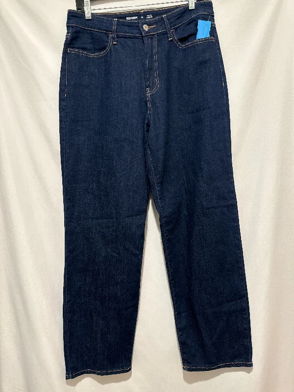 All-Day Comfort Jeans Wide Leg By Old Navy In Blue Denim, Size: 10