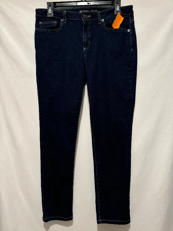 Chic Lounge Jeans Skinny By Michael By Michael Kors In Blue Denim, Size: 8
