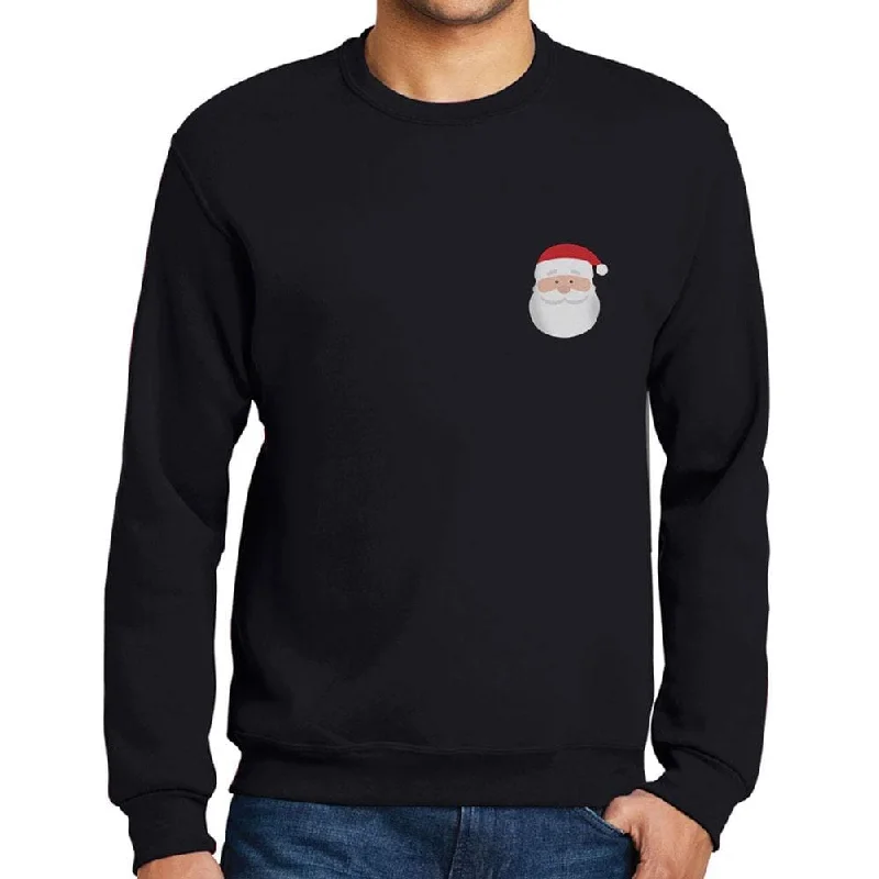 Light And Breathable ULTRABASIC - Men's Printed Graphic Little Santa Cool Christmas Sweatshirt Gift Tee Light And Breathable ULTRABASIC - Men's Printed Graphic Little Santa Cool Christmas Sweatshirt Gift Tee