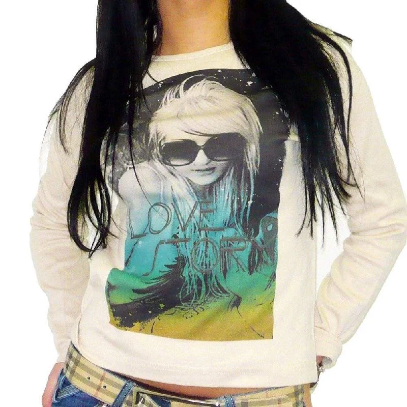 Trendy Comfort Wear Life: Women's T-shirt Long Sleeve ONE IN THE CITY 00275