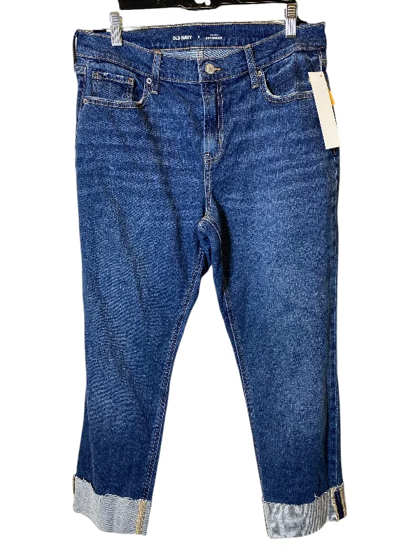 Comfy Pants Jeans Boyfriend By Old Navy In Blue, Size: 8