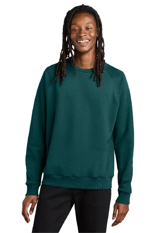 Sweet Style Allmade Mens CVC Fleece Crewneck Sweatshirt - Deep Sea Green - NEW