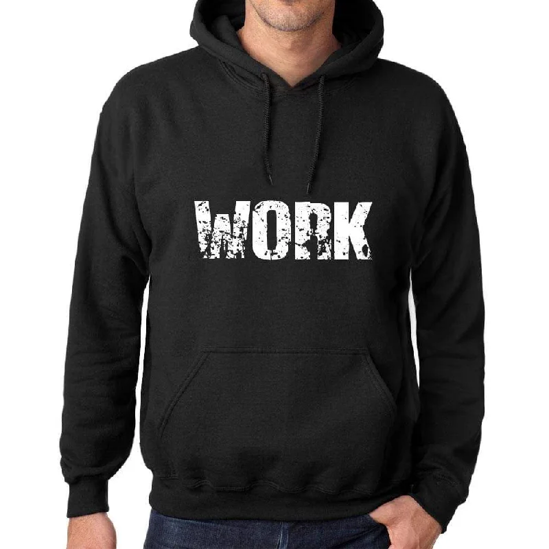Ultra-lightweight Men's Women's Unisex Printed Graphic Cotton Hoodie Soft Heavyweight Hooded Sweatshirt Pullover Popular Words WORK Deep Black Ultra-lightweight Men's Women's Unisex Printed Graphic Cotton Hoodie Soft Heavyweight Hooded Sweatshirt Pullover Popular Words WORK Deep Black
