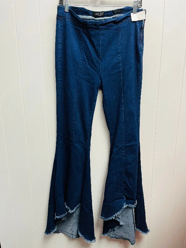 Exquisite Details Jeans Wide Leg By Judy Blue In Blue Denim, Size: 10