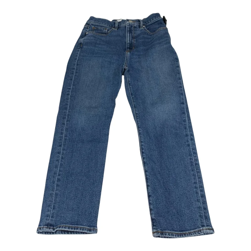 High-end Fashion Jeans Skinny By Loft In Blue Denim, Size: 4