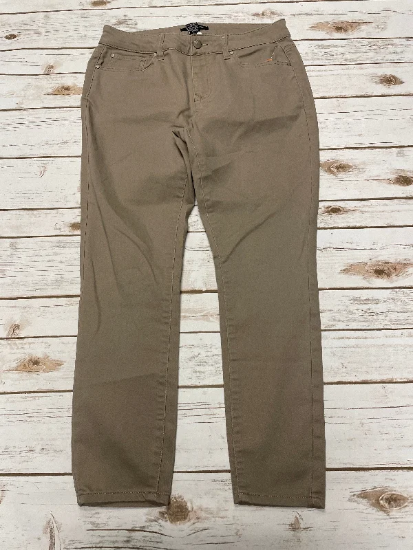 Easy Comfort Style Jeans Skinny By D Jeans In Tan, Size: 10