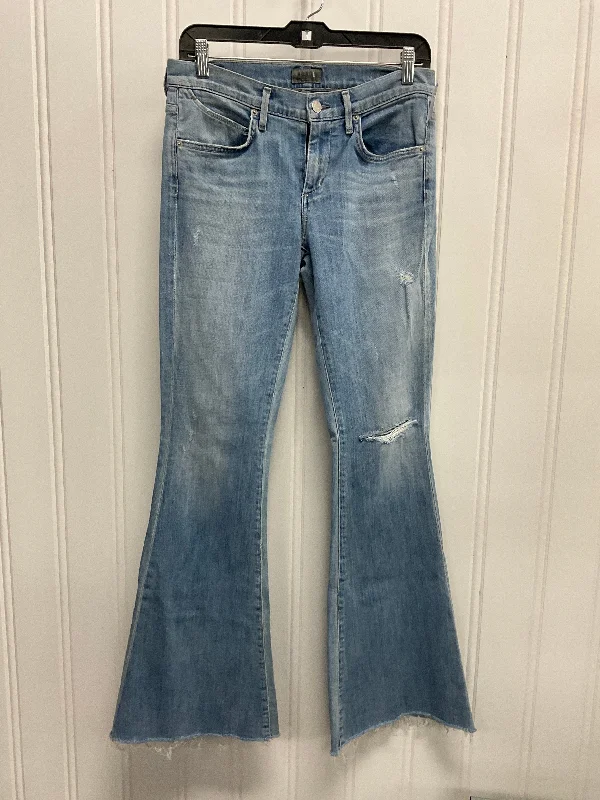 Comfortable Sweaters Jeans Flared By Agolde In Blue Denim, Size: 6