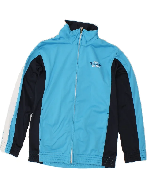 Casual Choice CHAMPION Boys Tracksuit Top Jacket 9-10 Years Medium Blue Colourblock Casual Choice CHAMPION Boys Tracksuit Top Jacket 9-10 Years Medium Blue Colourblock