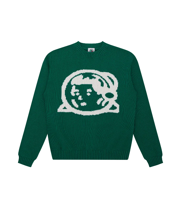 Soft Tops KIDS ASTRO HELMET KNITTED JUMPER - GREEN
