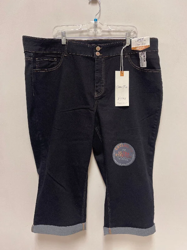 Casual Fit Wear Jeans Wide Leg By Clothes Mentor In Blue Denim, Size: 24