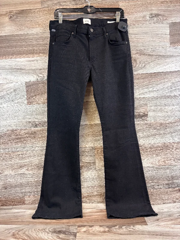 Trendy Items Jeans Flared By Citizens Of Humanity In Black Denim, Size: 6