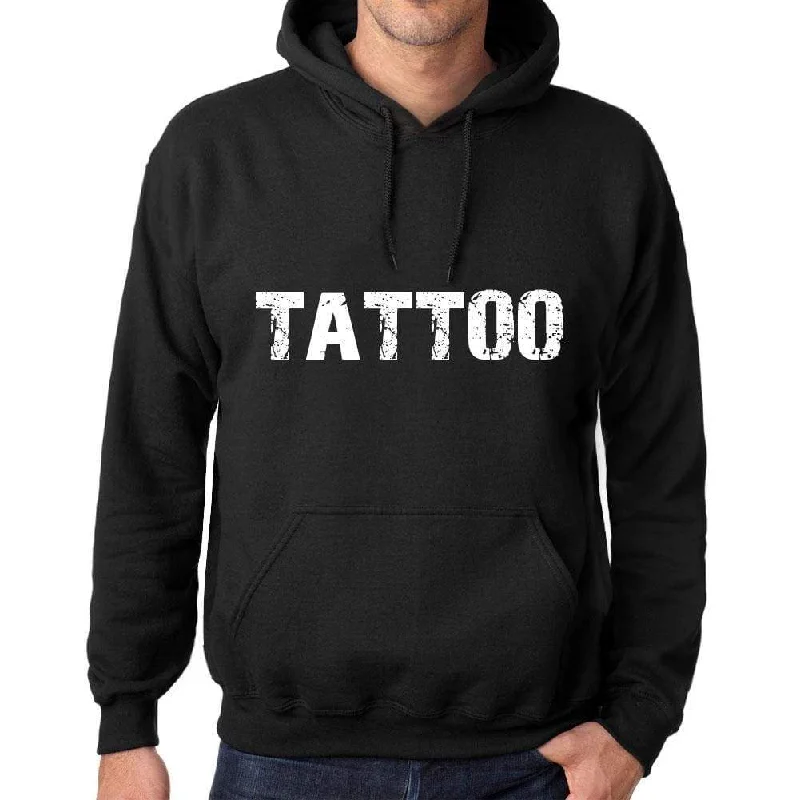 Fashionable Prints Men's Women's Unisex Printed Graphic Cotton Hoodie Soft Heavyweight Hooded Sweatshirt Pullover Popular Words TATTOO Deep Black Fashionable Prints Men's Women's Unisex Printed Graphic Cotton Hoodie Soft Heavyweight Hooded Sweatshirt Pullover Popular Words TATTOO Deep Black