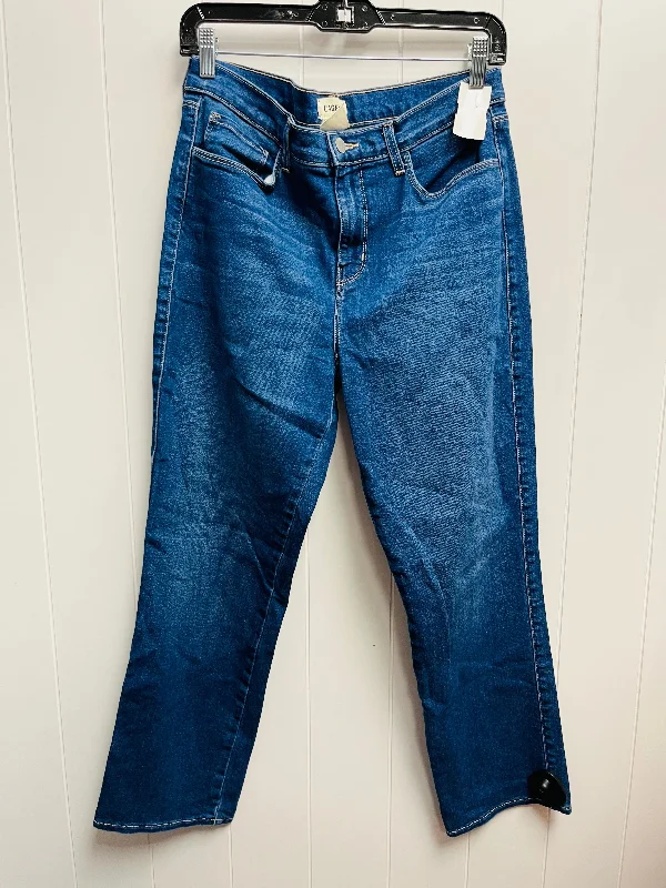 Fashion Must-have Jeans Straight By lagence In Blue Denim, Size: 8