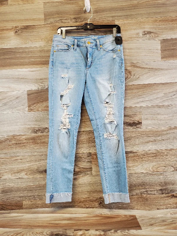 Wearable At Home Or Out Jeans Cropped By Universal Thread In Blue, Size: 4