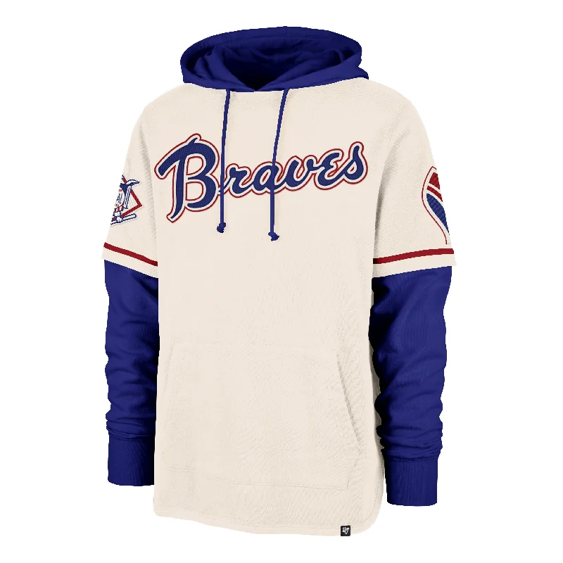 Breathable Design ATLANTA BRAVES COOPERSTOWN TRIFECTA '47 SHORTSTOP PULLOVER