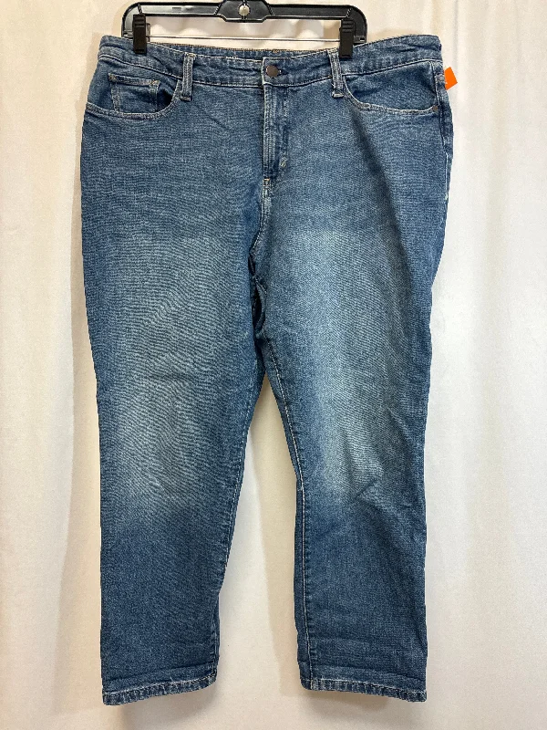 Sweet Style Jeans Boyfriend By Ana In Blue Denim, Size: 16