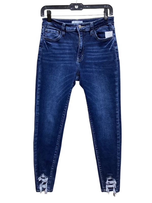 Elegant Style Jeans Skinny By Kancan In Blue Denim, Size: 4