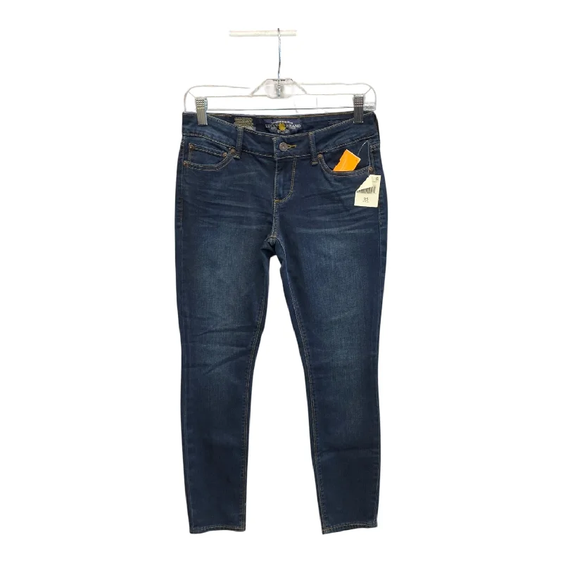 Luxe Comfort Jeans Skinny By Lucky Brand In Blue Denim, Size:0