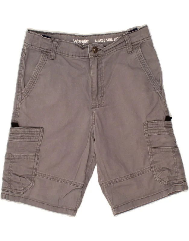 Personalized Wear WRANGLER Boys Cargo Shorts 13-14 Years W26 Grey Cotton