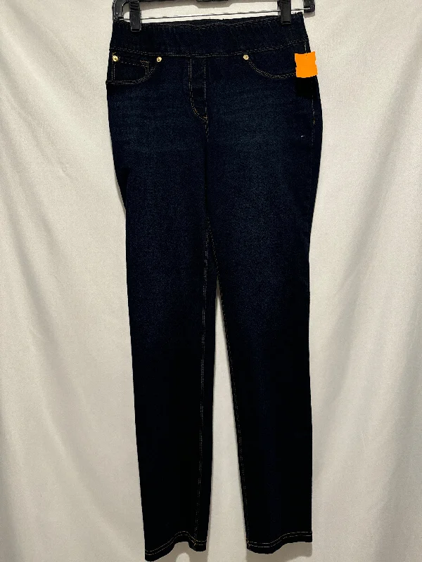 Cozy Chic Jeans Jeggings By Peter Nygard In Blue Denim, Size: S